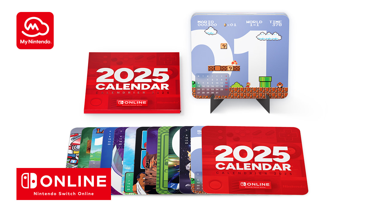 Nintendo Switch Online Calendar 2025 (for Nintendo Switch Online